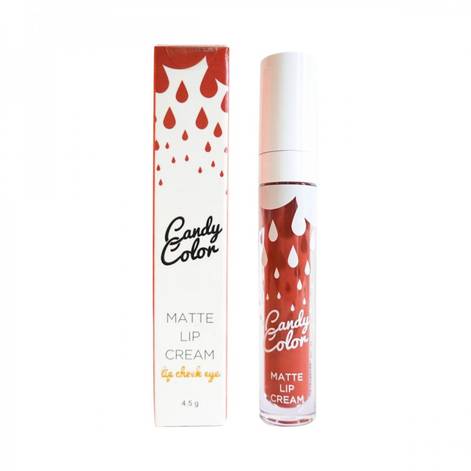 Jual Makeup Candy Color Peach Chocolate Matte Lip Cream Sociolla