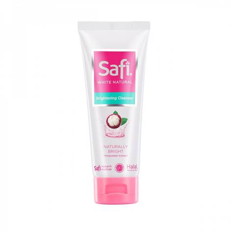 Download Jual Face Wash Safi White Natural Brightening Cleanser Mangosteen Sociolla PSD Mockup Templates