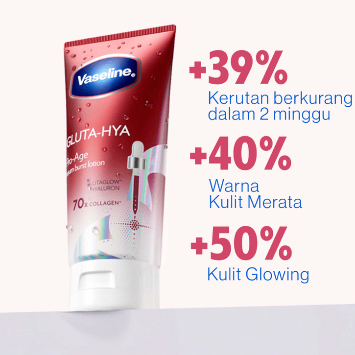 Jual Bath & Body Vaseline Gluta-Hya Pro Age Restore 70X Collagen